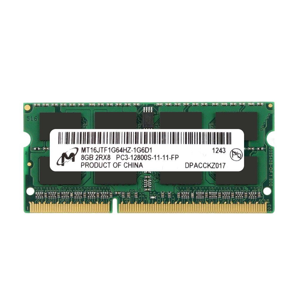8Go DDR3 SO-DIMM Micron (2x4Go) PC3L-12800S - Mémoire RAM Pour Ordinateur Portable - Occasion