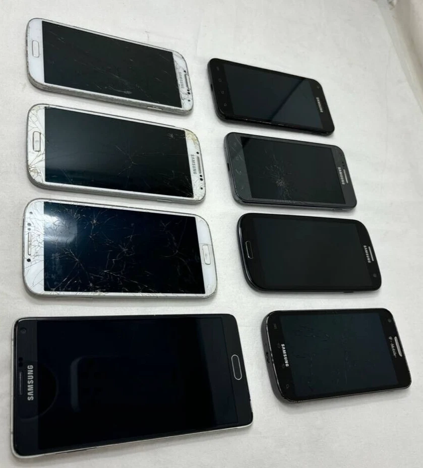 Lote de 8 Telefones Samsung Galaxy S2 S3 S4 Note 4 AMOLED 5" Android 13MP NÃO TESTADO - Imagem 4 de 4