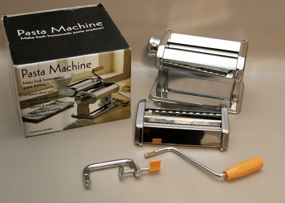 Stainless Steel Fresh Pasta Maker Roller Machine for Spaghetti Noodle  Fettuccine