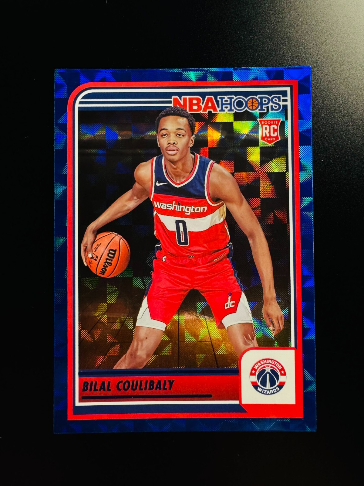 Bilal Coulibaly 2023-24 Hoops Base Rookie Asia Tmall Hyper Blue Kaleido RC #276