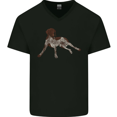 Deutsche Shorthaired Pointer Hund Herren V-Ausschnitt Baumwolle