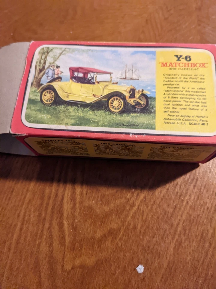 YESTERYEAR Lesney Matchbox литая модель: Y-6 1913 Cadillac Coupe 1960-е - Изображение 3 из 3