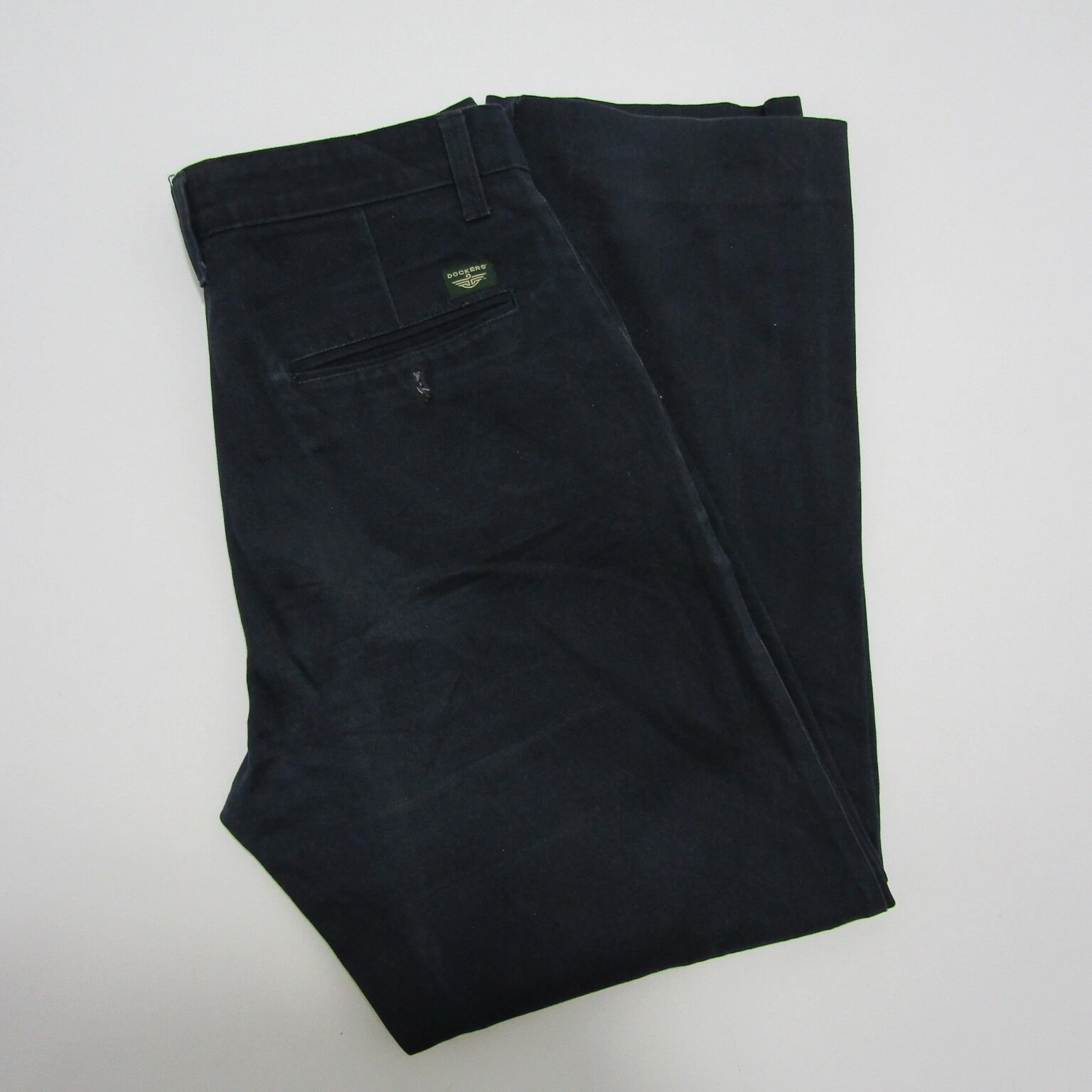 Dockers Khakis Men’s Relaxed straight Casual Chinos Blue W32/ L29 REF (Y08555)