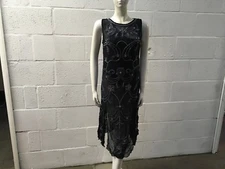 TRUE DECADENCE WOMEN'S SEQUINNED DRESS 10 NAVY NEW 