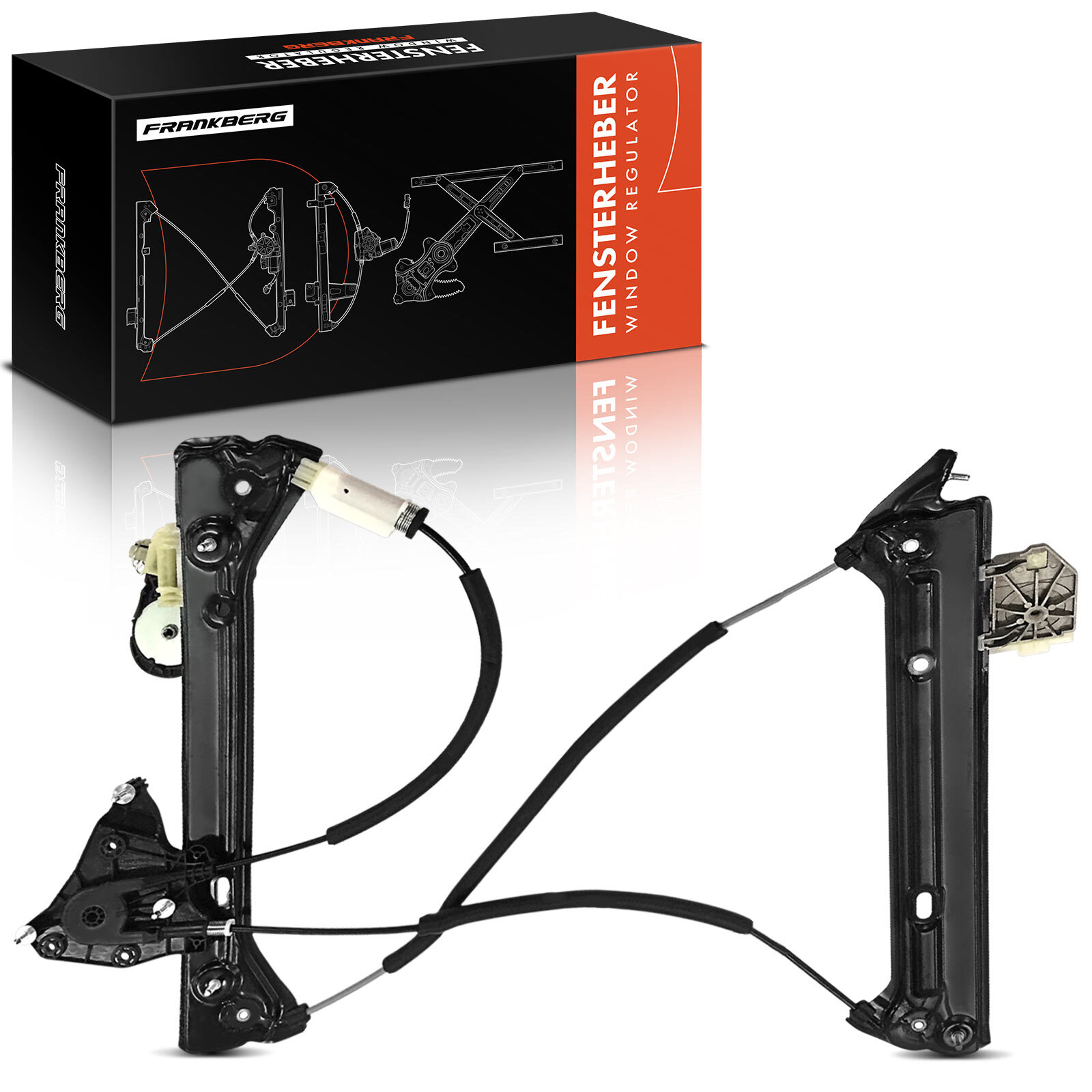 FRANKBERG Power Electric Window Regulator without Motor for BMW 114d Front Left