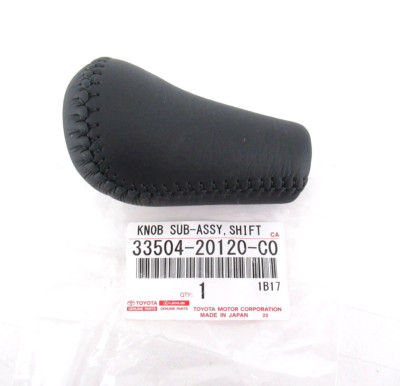 Genuine OEM Toyota 33504-20120-C0 Shift Knob | Leather | Black