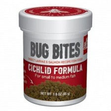 Aquarium, Fluval Bug Bites Cichlid Formula Granules 1.6 oz 45 g 
