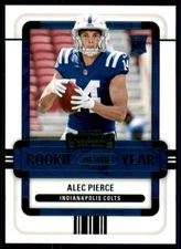 Alec Pierce 2022 Contenders Green Foil ROOKIE OF THE YEAR Colts # ROY -API