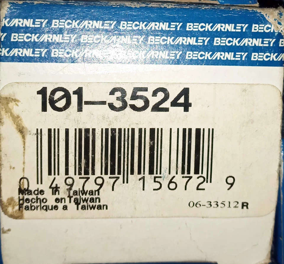 101-3524 Nuevo OEM Beck Arnley Radio de par Chasis Brazo Buje 1983-1989 HONDA Foto 2 de 3