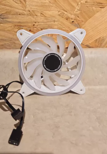 EZDIY-FAB White Moonlight 120Mm RGB PWM Case Fan with RGB PWM Fan Hub,5V Motherb