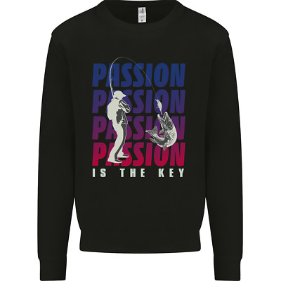 Fishing Passion Is the Key Fisherman Herren Sweatshirt Pullover