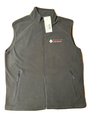Clique Oracle ACE Associate Tech Fleece Zip Up Vest Size Medium Black MQO00026