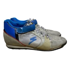 VTG Specialized Cycling Shoes 80s Hightop Strap Clipless Cleatless Leather Sz 13