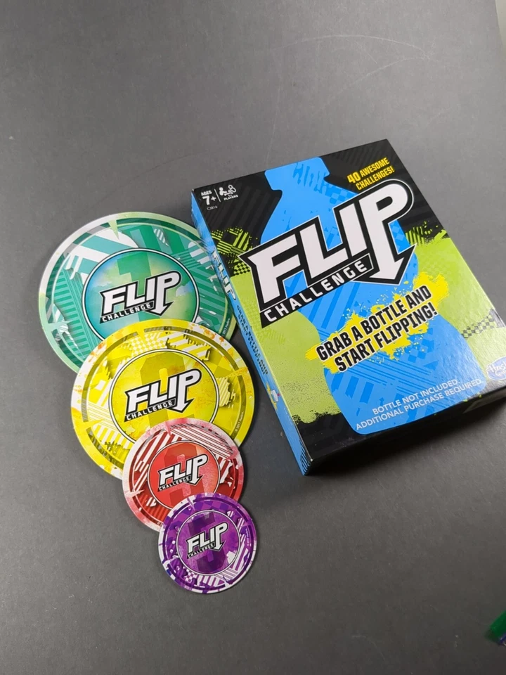 Flip Challenge Game Hasbro Gaming Flippy Cup 1+ Players Quick Fun Group Activity - Image 2 of 4