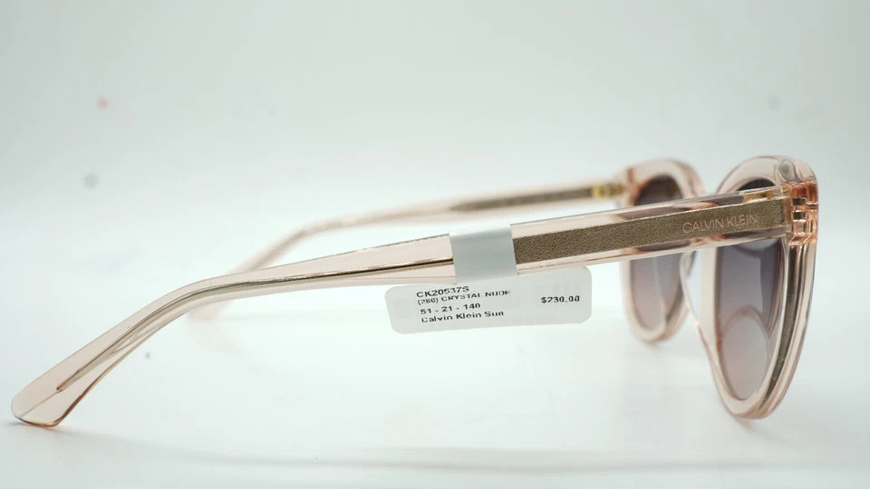GAFAS DE SOL CALVIN KLEIN CK 20537S 280 ORO ROSA DISEÑADOR AUTÉNTICAS 51-21 140 Foto 3 de 4