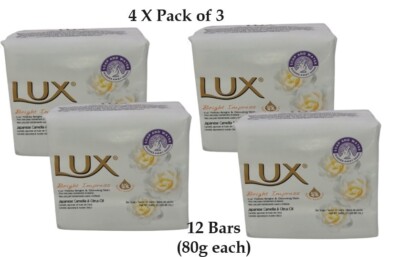 12 x Lux Stabseife Bright Impress je 80g (4 x 3er Pack) 12 Riegel