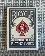 Bicycle Rider Back - Theory 11 Titanium Steel Blue V2 2011  Playing Cards #PC237