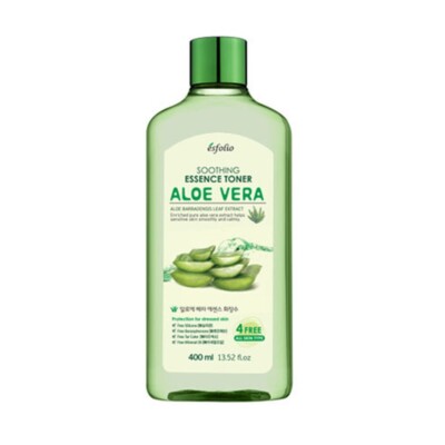 ESFOLIO 100% ALOE VERA SOOTHING ESSENCE TONER 400ML Moisturizer Anti-Aging