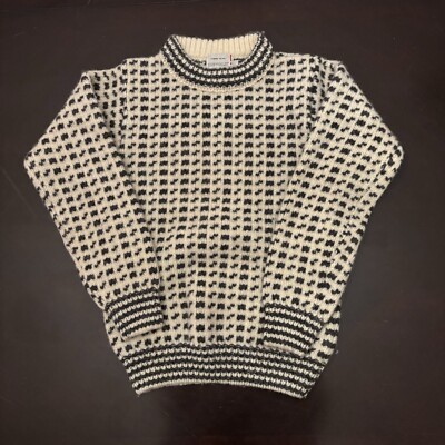 Devold Norway Chunky Knit Pure New Wool Sweater Pullover Sz. S Fisherman