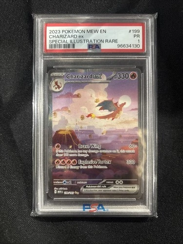 2023 Charizard Ex #199 PSA 1