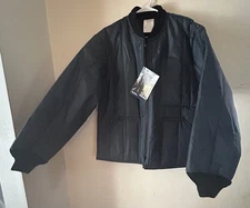 NOS Vintage RefrigiWear Navy Blue Bomber Puffer Jacket Size Large New With Tags