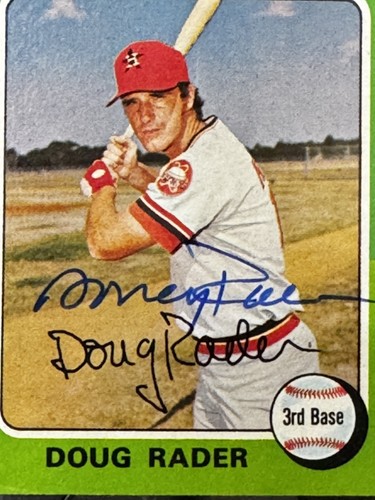Doug Rader #165 signed autograph auto 1975 Topps MINI Baseball Trading Card - Picture 2 of 4