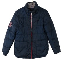 Tommy Hilfiger Boy's Navy Blue Puffer Jacket Size Medium 10-12 Youth