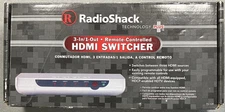Radio Shack HDMI Switcher 3 In 1 Out Silver Remote Controlled 15-129 #180