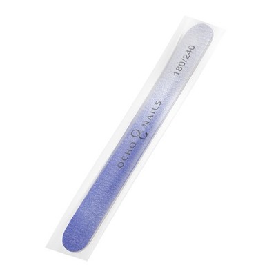 Ocho Nagelfeile, gerade, 180/240 mm, 1 Stück, sichere Verpackung, Farbe