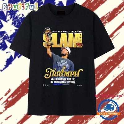 J. Brunson NY 2026 NB'A Finals Champions Graphic Tee Shirt