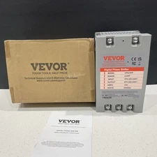 VEVOR 3 Phase Converter 5HP 15 Amp 220-Volt 1 to 3 Phase Digital Phase Shifter
