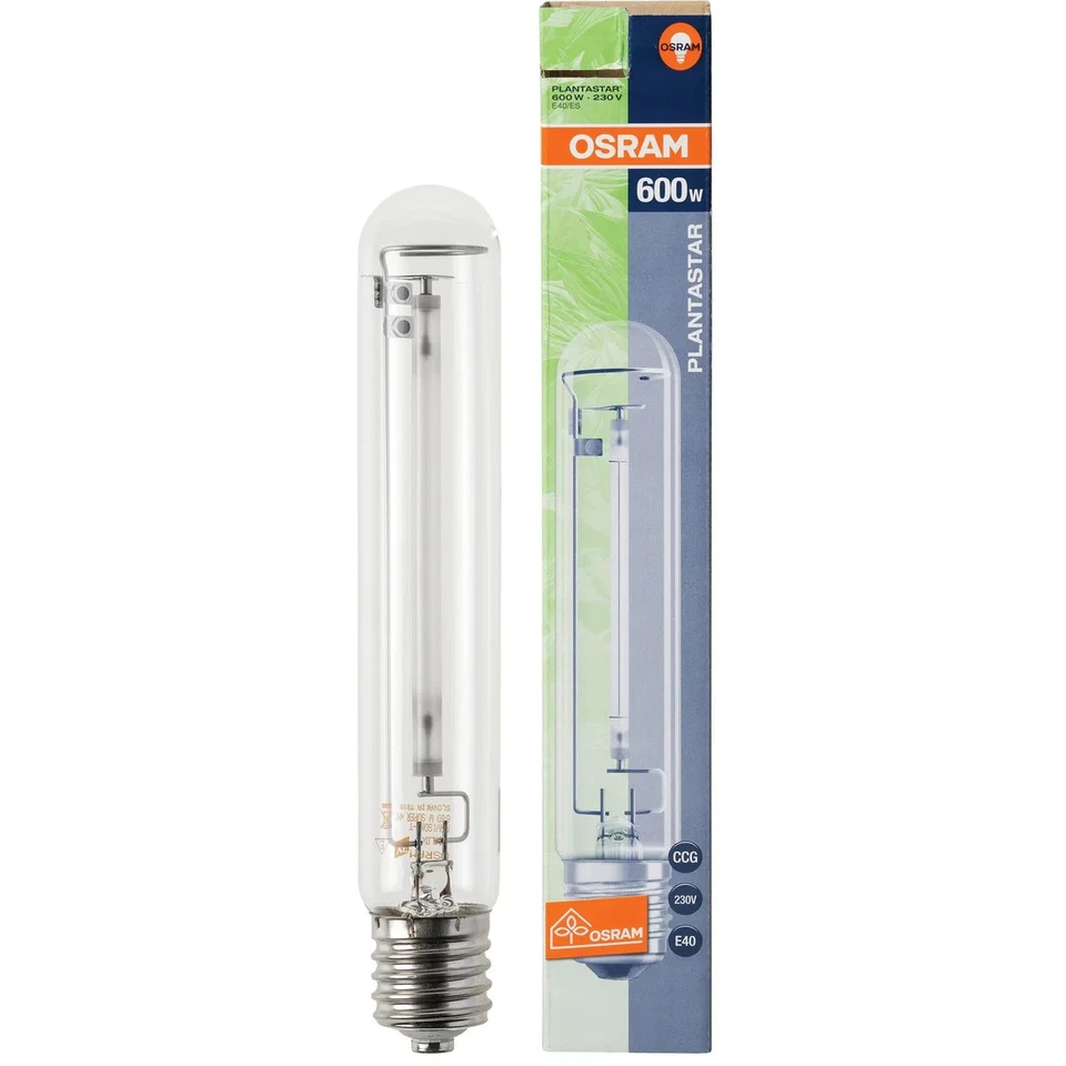 Lampada hps osram plantastar 4y 600w 230v attacco e40 luce rossa 2000k fioritura - Immagine 3 di 4
