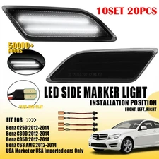2-20X LED Side Marker Light For 2012-2014 Mercedes Benz W204 C250 C350C-Class EA