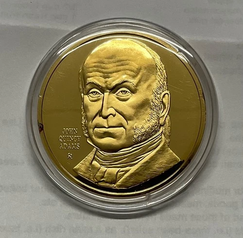 1973 FM STERLING SILVER 41 GRAM PROOF PRESIDENTIAL COIN = 1.2 OZ ASW =JOHN ADAMS