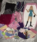 Vintage Y2K Barbie Flip And Fold Fashion 2000-2005 With Fabric And Accessories