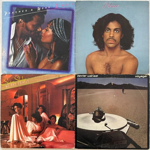 R&B 4 vinyl LP lot - Peaches & Herb - Prince - Sister Sledge - Dexter Wansel