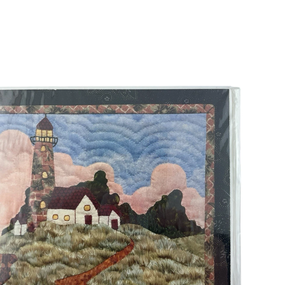 Piecemakers Quilt PATTERN Lighthouse Wall Hanging + NOTECARD Light Set on a Hill - Image 4 of 4