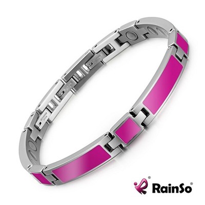 Rainso  Magnetfeldtherapie Armband, Farbe Rose Pink - verstellbar mit 2 Clip System