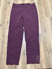Counterparts Pants, Women's Size Small, Purple, Pull On Pants
