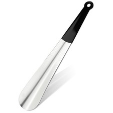 1 Pcs Shoe Horn Stainless Steel 30cm, Shoe Horn Metal Long, Shoehorn Long M...