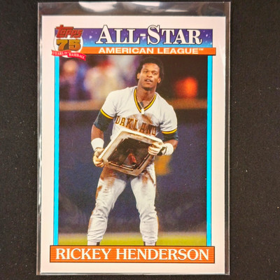 2026 Topps 75 Years of Baseball 1983 All-Star Rickey Henderson 91AS-10 A s AL