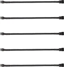 5Pack 4-Pin PWM Fan Splitter Cable Computer PC Fan Power Extension Cable Adapter