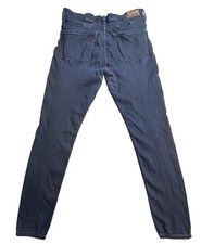 Express Supersoft Legging Jeans Womens 10R Blue Dark Wash Mid Rise Stretch Denim