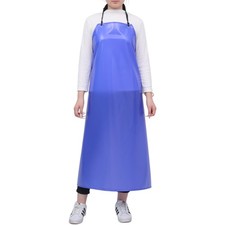 GNJCV PVC Waterproof Apron Large Size Oil Acid Resistant Easy X-Large, Blue