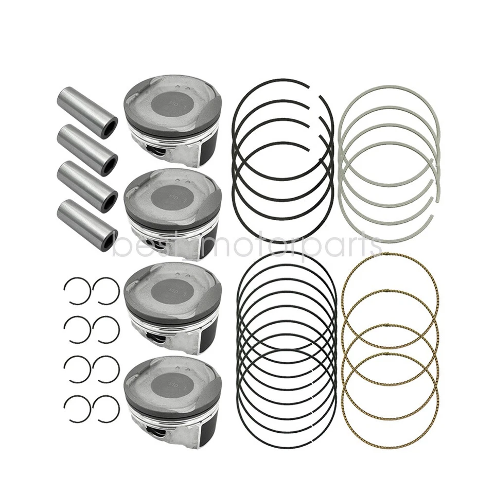 STD Pistons Main Rod Bearings For 07-13 Toyota Camry RAV4 Scion tC Lexus 2AZFE Foto 3 de 4