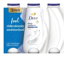 Dove Deep Moisture Body Wash, 23 fl oz, 3-Pack