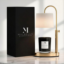 Dimmable Glass Candle Warmer Lamp with Timer - Adjustable Height Candle Lamp War