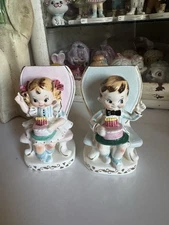 Lipper And Mann Birthday Girl Figurine Cake Vintage Japan Rare minty