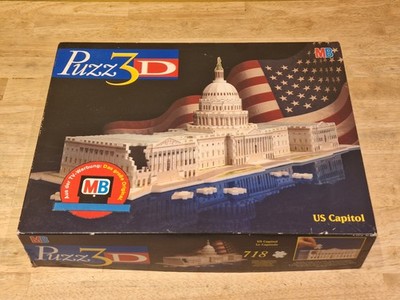 Puzz3D - US Capitol - 718 Teile - MB - VINTAGE!