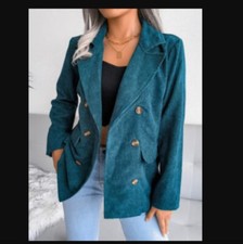 Double-Breasted Oversized Blazer Jacket